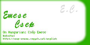 emese csep business card